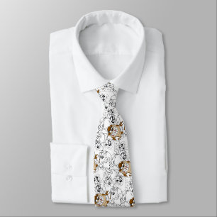 TAZ™ Line Art Color Pop Pattern Neck Tie