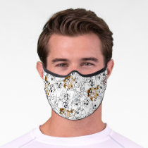 TAZ™ Line Art Color Pop Pattern Premium Face Mask