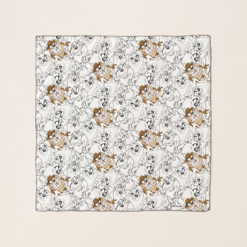 TAZ Line Art Color Pop Pattern Scarf