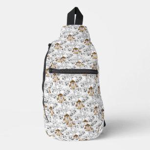 TAZ™ Line Art Color Pop Pattern Sling Bag