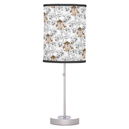 TAZ Line Art Color Pop Pattern Table Lamp