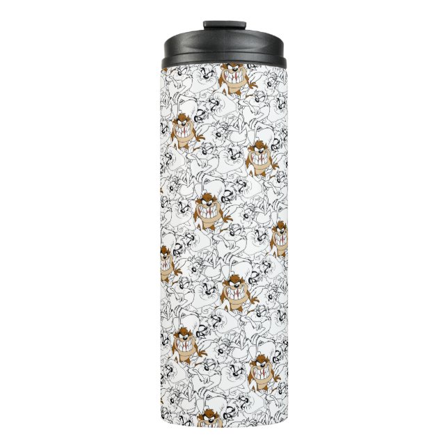 TAZ™ Line Art Color Pop Pattern Thermal Tumbler (Front)