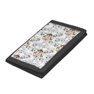 TAZ™ Line Art Color Pop Pattern Trifold Wallet