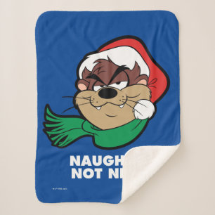 TAZ™ "Naughty Not Nice" Sherpa Blanket