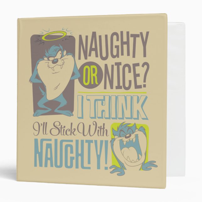 TAZ™- Naughty or Nice? Binder (Front/Inside)