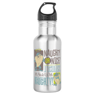 TAZ™- Naughty or Nice? Stainless Steel Water Bottle