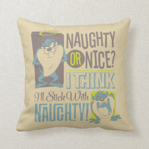 TAZ™- Naughty or Nice? Throw Pillow