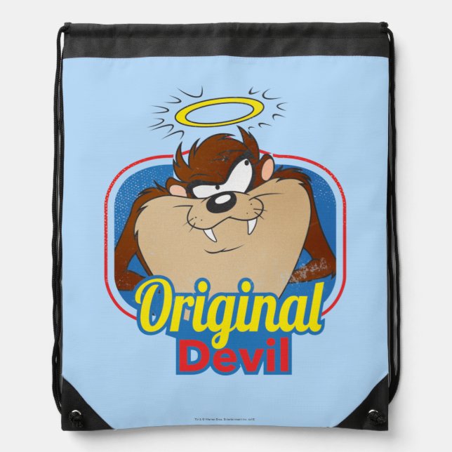 TAZ™ Original Devil Drawstring Bag (Front)