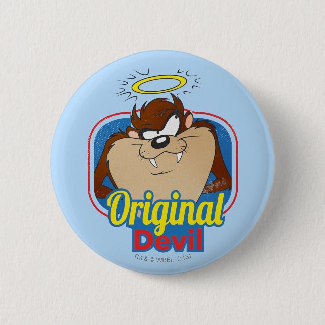TAZ™ Original Devil Pinback Button (Front)