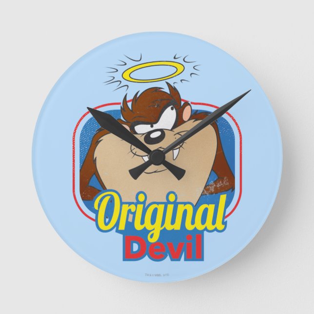 TAZ™ Original Devil Round Clock (Front)