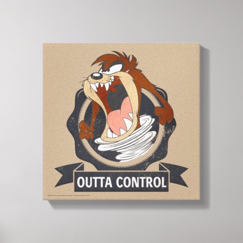 TAZ Outta Control Canvas Print