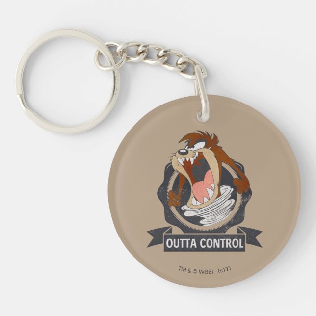 TAZ™ Outta Control Keychain (Front)