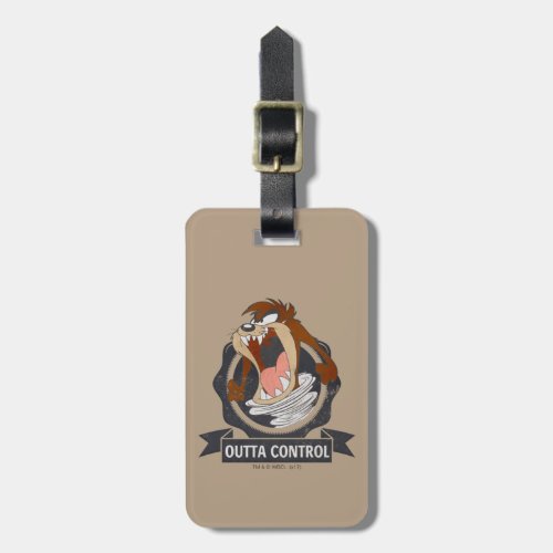 TAZ Outta Control Luggage Tag