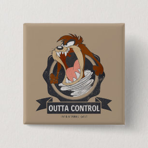 TAZ™ Outta Control Pinback Button