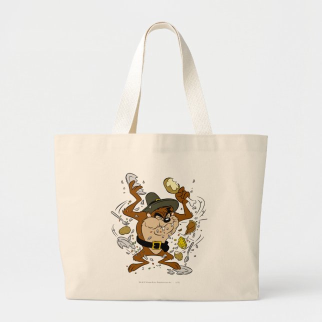 TAZ™ Plowing Down Large Tote Bag (Front)