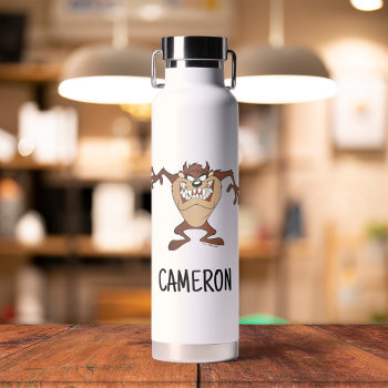 Taz™ Posing 15 | Add Your Name Water Bottle by looneytunes at Zazzle