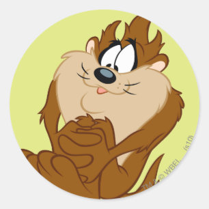TAZ™ posing 4 Classic Round Sticker