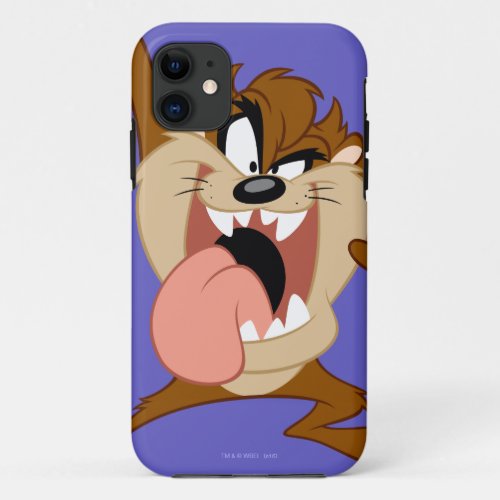 TAZ  Sticking His Tongue Out iPhone 11 Case