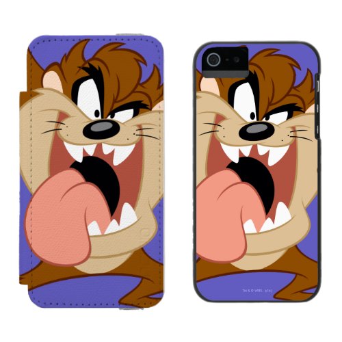 TAZ  Sticking His Tongue Out iPhone SE55s Wallet Case