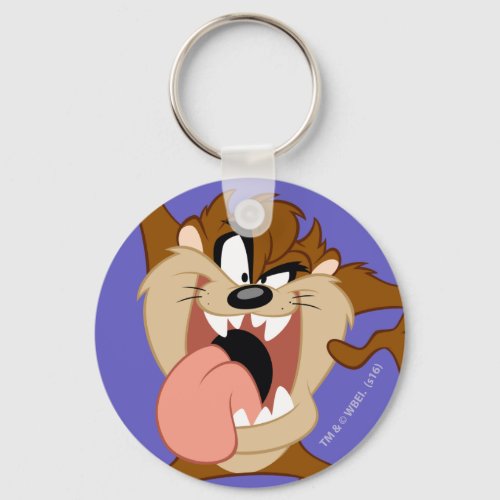 TAZ  Sticking His Tongue Out Keychain