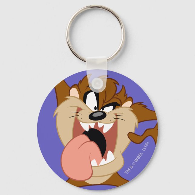 TAZ™ | Sticking His Tongue Out Keychain (Front)