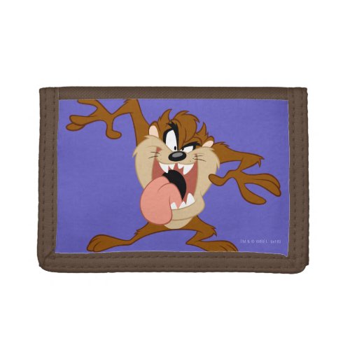 TAZ  Sticking His Tongue Out Tri_fold Wallet