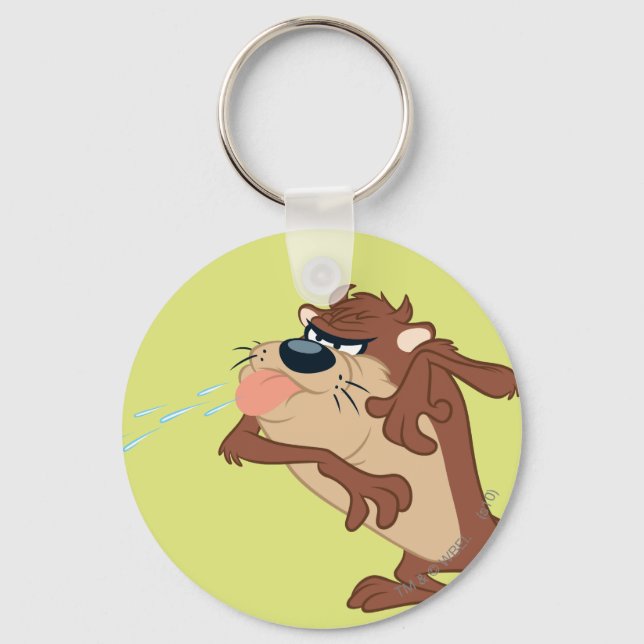 TAZ™ sticking out his tongue Keychain (Front)