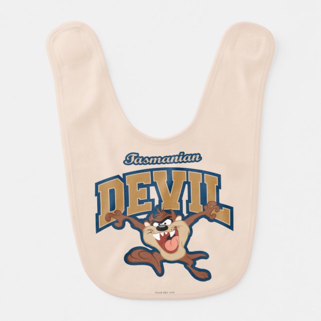 TAZ™ Tasmanian Devil Patch Baby Bib (Front)