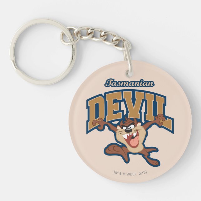 TAZ™ Tasmanian Devil Patch Keychain (Front)