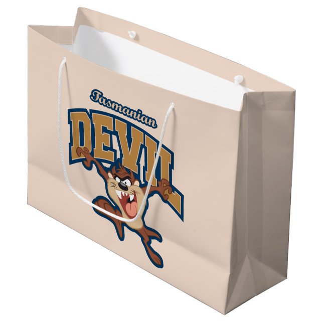 TAZ™ Tasmanian Devil Patch Large Gift Bag (Front Angled)