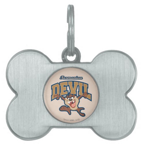 TAZ Tasmanian Devil Patch Pet ID Tag