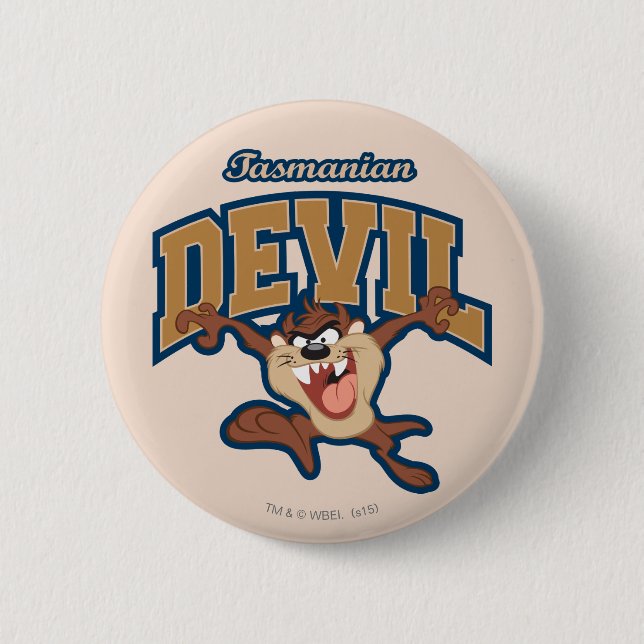 TAZ™ Tasmanian Devil Patch Pinback Button (Front)