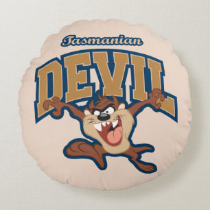 TAZ™ Tasmanian Devil Patch Round Pillow