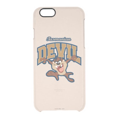 TAZ Tasmanian Devil Patch Clear iPhone 66S Case