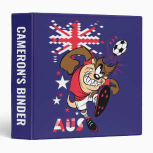 TAZ™ Team Australia Soccer Graphic 3 Ring Binder
