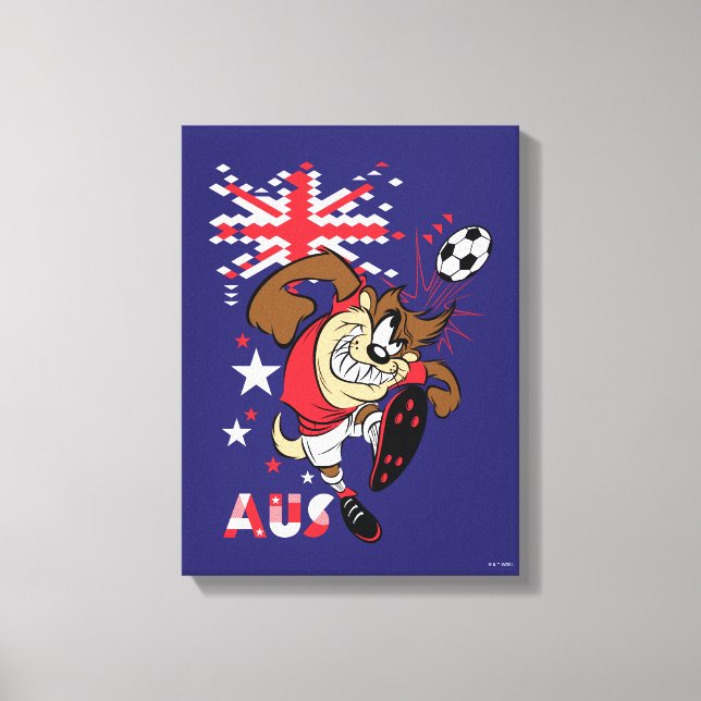 TAZ™ Team Australia Soccer Graphic Canvas Print (Front)