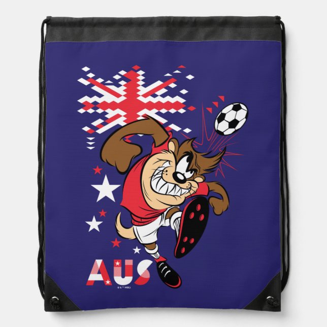 TAZ™ Team Australia Soccer Graphic Drawstring Bag (Front)