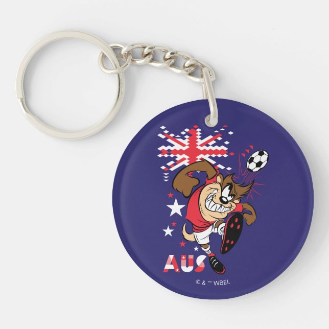 TAZ™ Team Australia Soccer Graphic Keychain (Front)