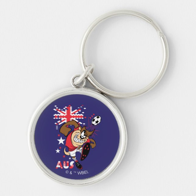TAZ™ Team Australia Soccer Graphic Keychain (Front)