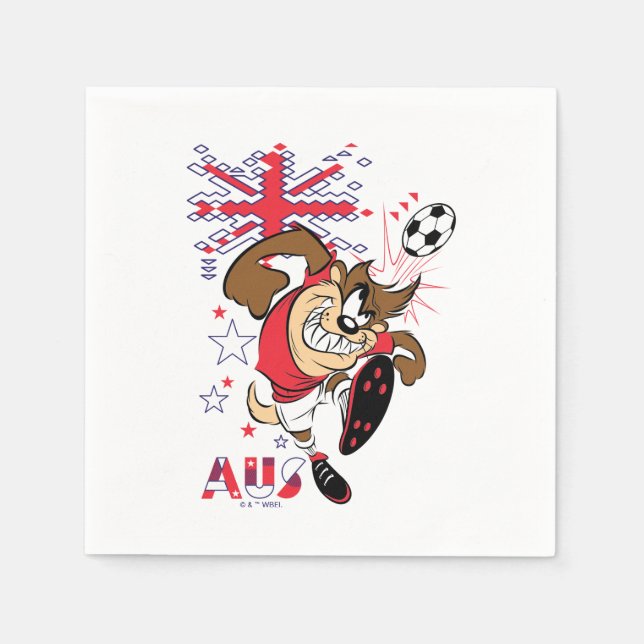 TAZ™ Team Australia Soccer Graphic Napkins (Front)