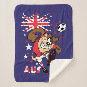 TAZ™ Team Australia Soccer Graphic Sherpa Blanket