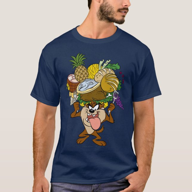 TAZ™ Thanksgiving Feast B/W 2 T-Shirt (Front)