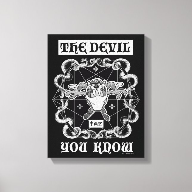 TAZ™ The Devil You Know Canvas Print (Front)