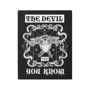 TAZ™ The Devil You Know Metal Print