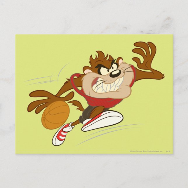 TAZ™ the Dribbling Cyclone Postcard (Front)