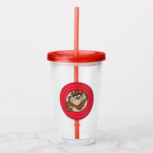 TAZ™ Through LOONEY TUNES™ Circles Acrylic Tumbler