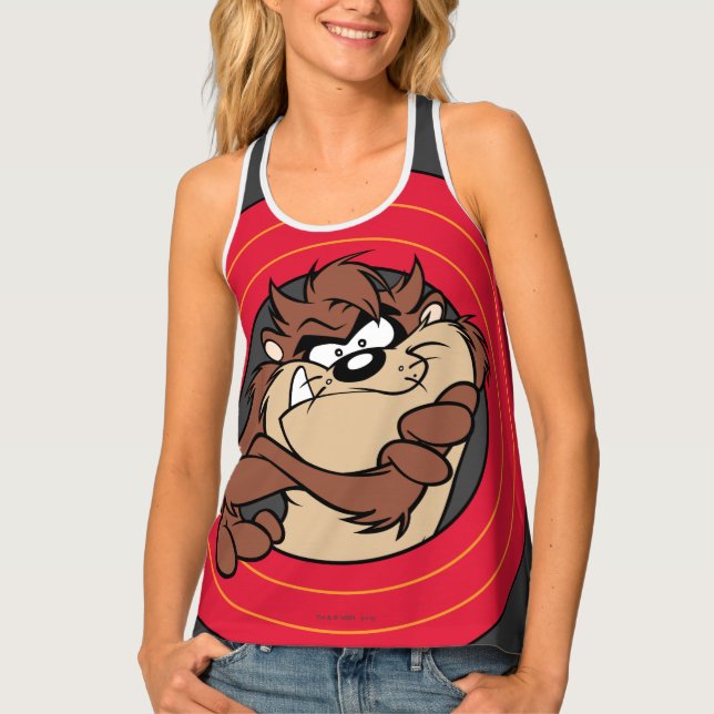 TAZ™ Through LOONEY TUNES™ Circles Tank Top (Front)