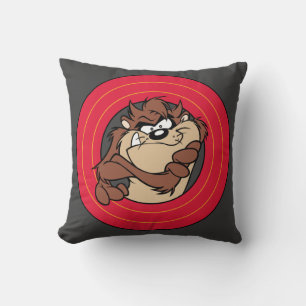 TAZ™ Through LOONEY TUNES™ Circles Throw Pillow