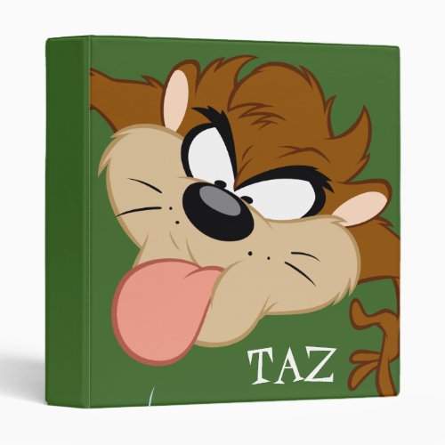 TAZâ Tongue Out 3 Ring Binder