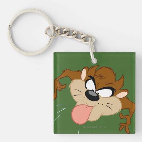 TAZ Tongue Out Keychain